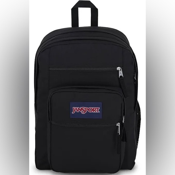 Jansport Big Student Laptop Backpack in Black Canvas - Picture 3 of 14